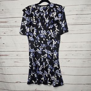 Veronica Beard Camillie Floral Silk Mini Dress